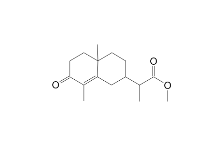 Methyl 4,8a-dimethyl-3-oxooctahydronaphthalen-6-alpha.-methylacetate isomer