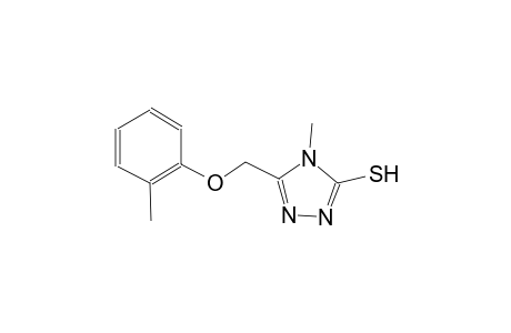 4-methyl-5-[(2-methylphenoxy)methyl]-4H-1,2,4-triazol-3-yl hydrosulfide
