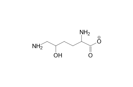 2,6-DIAMINO-5-HYDROXYHEXANOIC ACID, IONIZED
