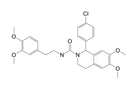 (+/-)-1-(4-CHLOROPHENYL)-6,7-DIMETHOXY-N'-(3,4-DIMETHOXYPHENETHYL)-1,2,3,4-TETRAHYDROISOQUINOLINE-2-CARBOXAMIDE