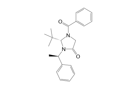 (2R)-1-benzoyl-2-tert-butyl-3-[(1R)-1-phenylethyl]-4-imidazolidinone
