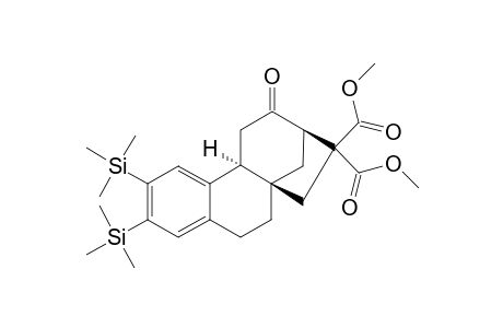 (2S,3R),3-bis(Methoxycarbonyl)-7,8-bis(trimethylsilyl)-1-oxophyllocladane-derivative