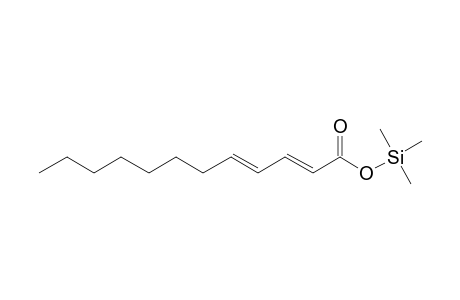 (2E,4E)-Dodeca-2,4-dienoic acid, tms derivative