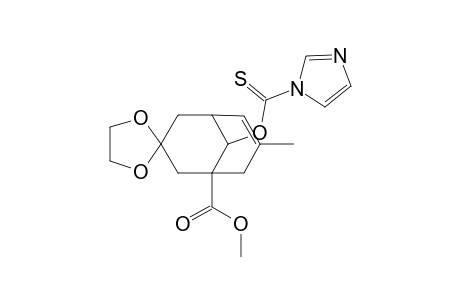 9'-(imidazole-1-carbothioyloxy)-3'-methyl-spiro[1,3-dioxolane-2,7'-bicyclo[3.3.1]non-2-ene]-5'-carboxylic acid methyl ester