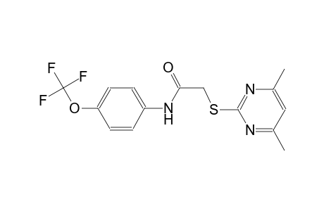 acetamide, 2-[(4,6-dimethyl-2-pyrimidinyl)thio]-N-[4-(trifluoromethoxy)phenyl]-