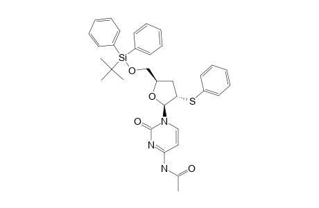 N-ACETYL-1-[5-O-(tert-BUTYL-DIPHENYLSILYL)-2,3-DIDEOXY-2-PHENYLTHIO-beta-D-ERYTHRO-PENTOFURANOSYL]-CYTOSINE
