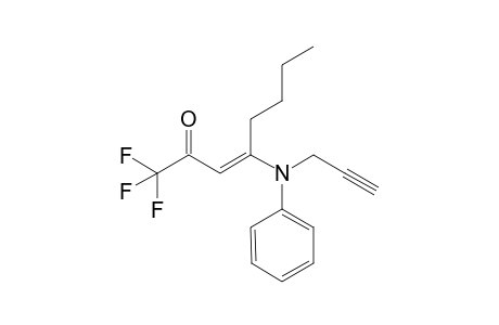 (E)-1,1,1-Trifluoro-4-(phenyl-N-1-propyn-3-ylamino)-oct-3-en-2-one
