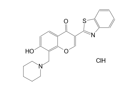 3-(1,3-benzothiazol-2-yl)-7-hydroxy-8-(1-piperidinylmethyl)-4H-chromen-4-one hydrochloride