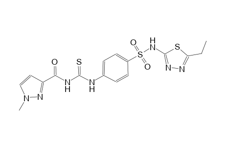 N-(5-ethyl-1,3,4-thiadiazol-2-yl)-4-[({[(1-methyl-1H-pyrazol-3-yl)carbonyl]amino}carbothioyl)amino]benzenesulfonamide