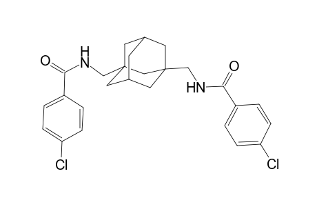 4-Chloranyl-N-[[3-[[(4-chlorophenyl)carbonylamino]methyl]-1-adamantyl]methyl]benzamide