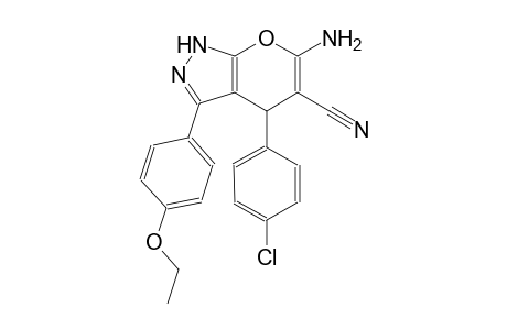 6-amino-4-(4-chlorophenyl)-3-(4-ethoxyphenyl)-1,4-dihydropyrano[2,3-c]pyrazole-5-carbonitrile