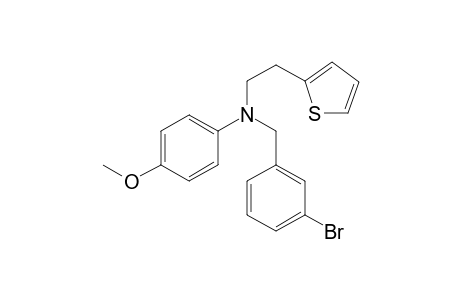 N-(3-Bromobenzyl)-4-methoxy-N-[2-(thiophen-2-yl)ethyl]aniline