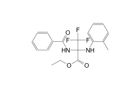 Propanoic acid, 2-(benzoylamino)-3,3,3-trifluoro-2-[(2-methylphenyl)amino]-, ethyl ester
