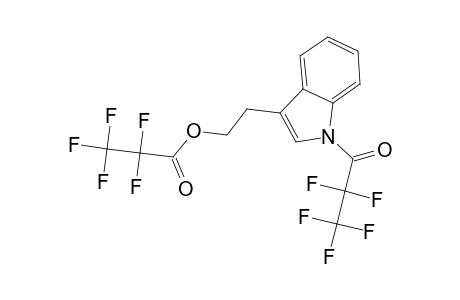 Propanoic acid, pentafluoro-, 2-[1-(2,2,3,3,3-pentafluoro-1-oxopropyl)-1H-indol-3-yl]ethyl ester