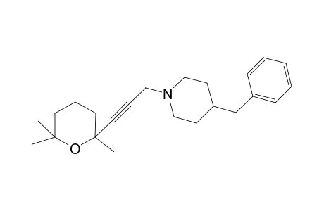 4-Benzyl-1-[3-(2,6,6-trimethyloxan-2-yl)prop-2-yn-1-yl]piperidine