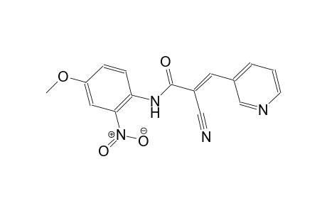 (2E)-2-cyano-N-(4-methoxy-2-nitrophenyl)-3-(3-pyridinyl)-2-propenamide