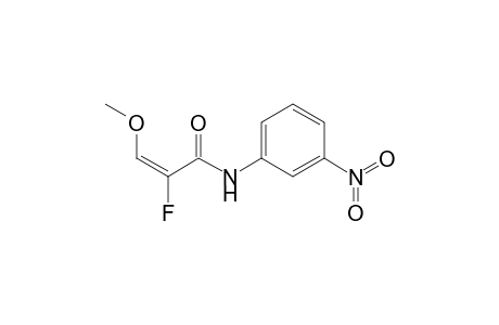 (E)-2-Fluoro-3-methoxy-3'-nitroprop-2-enanilide
