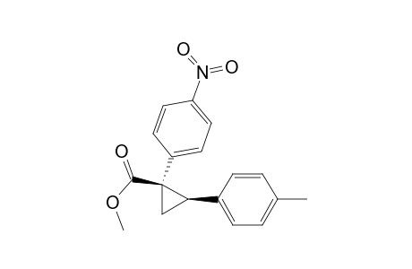 Cyclopropanecarboxylic acid, 2-(4-methylphenyl)-1-(4-nitrophenyl)-, methyl ester, cis-(.+-.)-