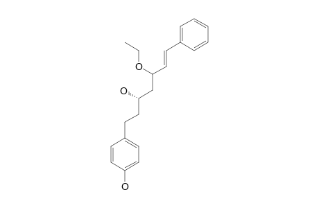 (3S,5R)-3-HYDROXY-5-ETHOXY-1-(4-HYDROXYPHENYL)-7-PHENYL-6E-HEPTENE