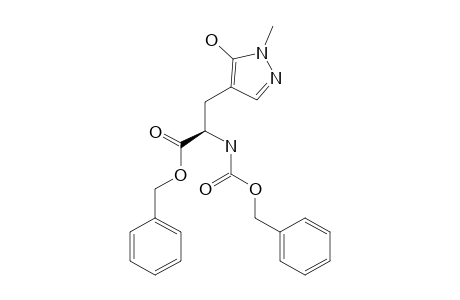BENZYL-(2S)-2-BENZYLOXYCARBONYLAMINO-3-(1-METHYL-5-HYDROXYPYRAZOL-4-YL)-PROPIONATE