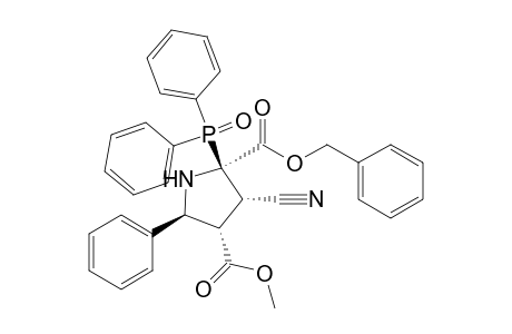 (2.alpha.,3.alpha.,4.alpha.,5.beta.)-(+-)-4-methyl 2-phenylmethyl 3-cyano-2-(diphenyl-phosphinoyl)-5-phenyl-2,4-pyrrolidinedicarboxylate