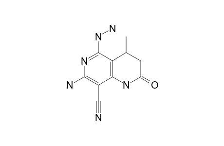 7-Amino-8-cyano-5-hydrazino-3,4-dihydro-4-methyl-1,6-naphthyridin-2(1H)-one