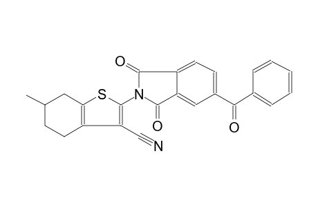 benzo[b]thiophene-3-carbonitrile, 2-(5-benzoyl-1,3-dihydro-1,3-dioxo-2H-isoindol-2-yl)-4,5,6,7-tetrahydro-6-methyl-