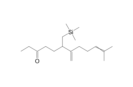 11-Methyl-7-methylene-6-trimethylsilylmethyl-10-dodecen-3-one