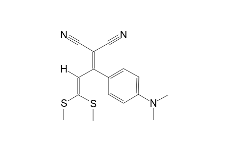 2-CYANO-3-(4-DIMETHYLAMINOPHENYL)-5,5-BIS-(METHYLTHIO)-PENTA-2,4-DIENE-NITRILE