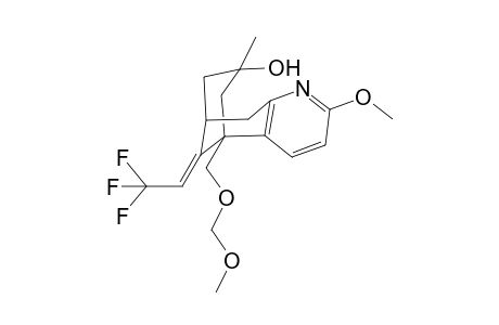(5R*,7S*,9R*,11E)-11-(2',2',2'-Trifluoroethylidene)-5,6,7,8,9,10-hexahydro-7-hydroxy-2-methoxy-5-(methoxymethoxy)methyl-5,9-methano-7-methylcycloocta[b]pyridine