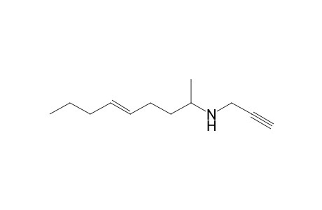 (E)-N-Propargyl-1-methyloct-4-enylamine