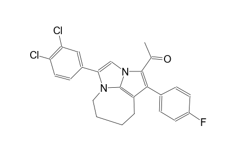 1-[4-(3,4-dichlorophenyl)-1-(4-fluorophenyl)-5,6,7,8-tetrahydro-2a,4a-diazacyclopenta[cd]azulen-2-yl]ethanone