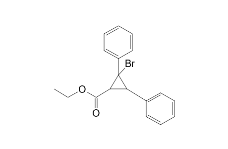 Cyclopropanecarboxylic acid, 2-bromo-2,3-diphenyl-, ethyl ester