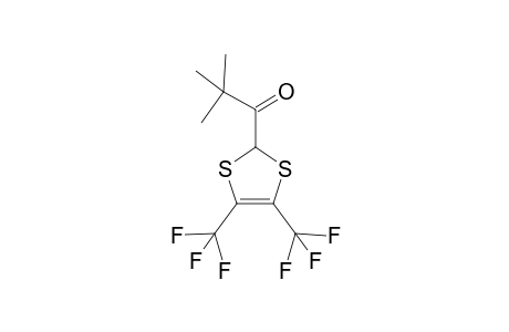 4,5-bis(Trifluoromethyl)-1,3-(dithiol-2-yl)-t-butylketone