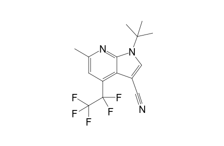 1-tert-Butyl-6-methyl-4-(pentafluoroethyl)-1H-pyrrolo[2,3-b]pyridine-3-carbonitrile