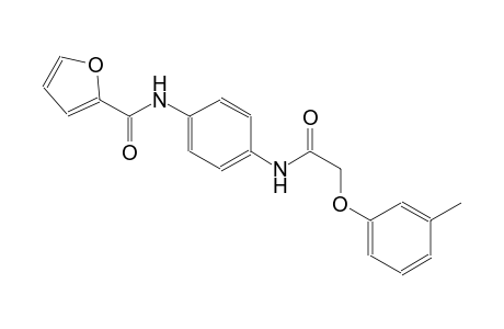 2-furancarboxamide, N-[4-[[2-(3-methylphenoxy)acetyl]amino]phenyl]-