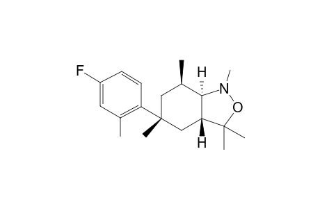 rac-(3aR,5R,7R,7aR)-5-(4-fluoro-2-methylphenyl)-1,3,3, 5,7-Pentamethyloctahydrobenzo[c]isoxazole