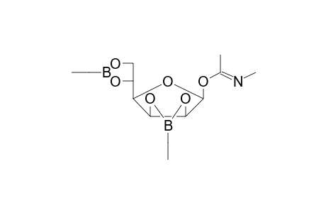 .beta.-d-Mannofuranosyl-N-methyl-imidate, 2,3:5,6-di-O-(ethylboranediyl)-