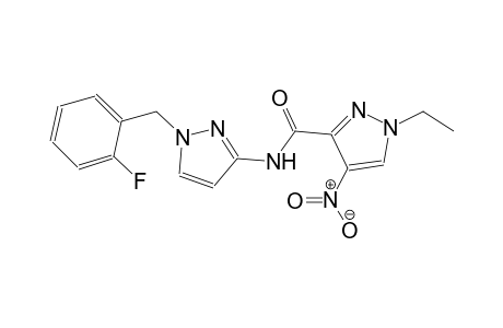 1-ethyl-N-[1-(2-fluorobenzyl)-1H-pyrazol-3-yl]-4-nitro-1H-pyrazole-3-carboxamide