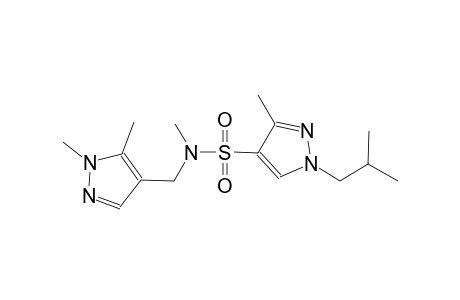1H-pyrazole-4-sulfonamide, N-[(1,5-dimethyl-1H-pyrazol-4-yl)methyl]-N,3-dimethyl-1-(2-methylpropyl)-