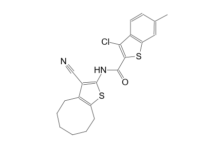 3-chloro-N-(3-cyano-4,5,6,7,8,9-hexahydrocycloocta[b]thien-2-yl)-6-methyl-1-benzothiophene-2-carboxamide