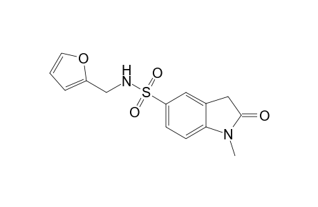 1H-Indole-5-sulfonic acid, 1-methyl-2-oxo-2,3-dihydro-, (furan-2-ylmethyl)amide