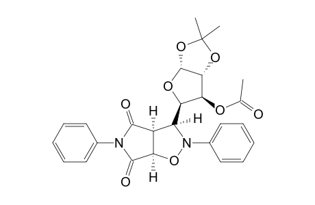 2,5-DIPHENYL-3-(1,2-O-ISOPROPYLIDENE-3-ACETOXY-ALPHA-D-XYLO-TETRAFURANOS-4-YL)-4,6-DIOXO-2,3,3A,4,6,6A-HEXAHYDROPYRROLO-[3,4-D]-ISOXAZOLE