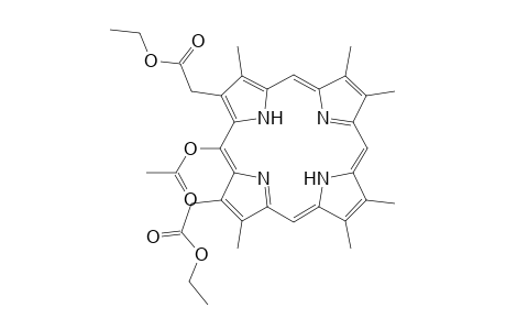 21H,23H-Porphine-2,18-diacetic acid, 20-(acetyloxy)-3,7,8,12,13,17-hexamethyl-, diethyl ester
