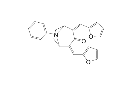 2,4-bis[(Furan-2'-yl)methylene]-8-phenyl-8-azabicyclo[3.2.1]octan-3-one