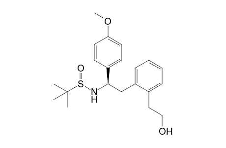 (1R,RS)-N-(tert-Butylsulfinyl)-2-[2-(2-hydroxyethyl)phenyl]-1-(4-methoxyphenyl)ethanamine