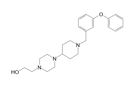 2-[4-[1-(3-phenoxybenzyl)-4-piperidyl]piperazino]ethanol