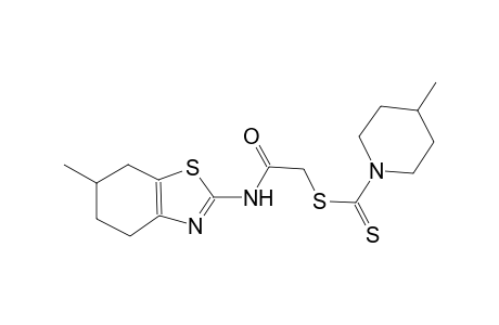 2-[(6-methyl-4,5,6,7-tetrahydro-1,3-benzothiazol-2-yl)amino]-2-oxoethyl 4-methyl-1-piperidinecarbodithioate