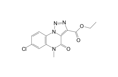 3-Ethoxycarbonyl-5-methyl-7-chloro-1,2,3-triazolo[1.5-a]quinoxalin-4-one