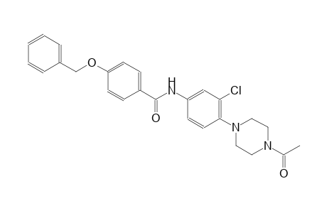 N-[4-(4-acetyl-1-piperazinyl)-3-chlorophenyl]-4-(benzyloxy)benzamide